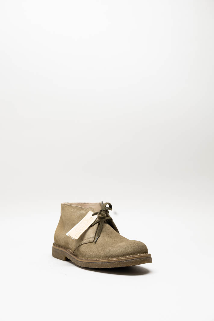 Kaki Veterschoen hoog