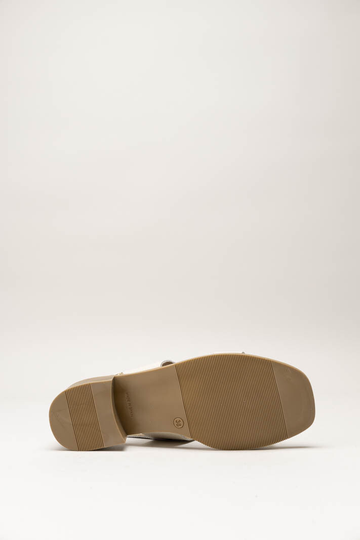 Lichtbeige Sandaal hak image