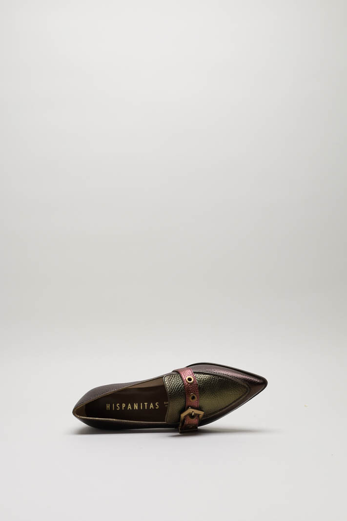 zoom in on Donkerbruin Mocassin hak image Donkerbruin Mocassin hak image