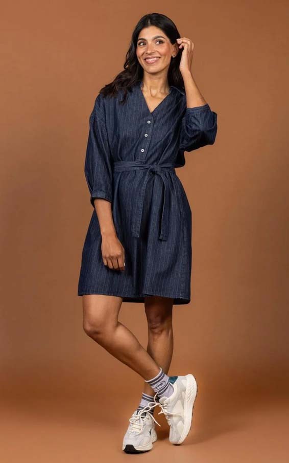 Blauw Jurk image