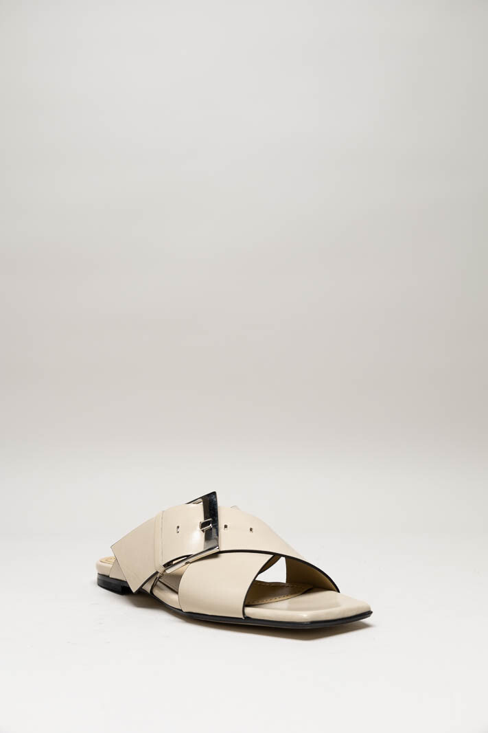 Lichtbeige Slipper