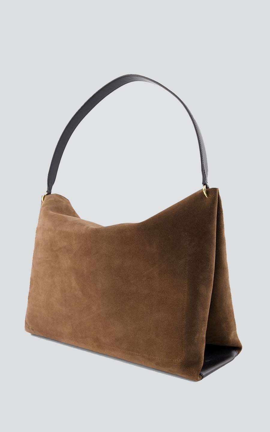 Donkerbruin Schoudertas image