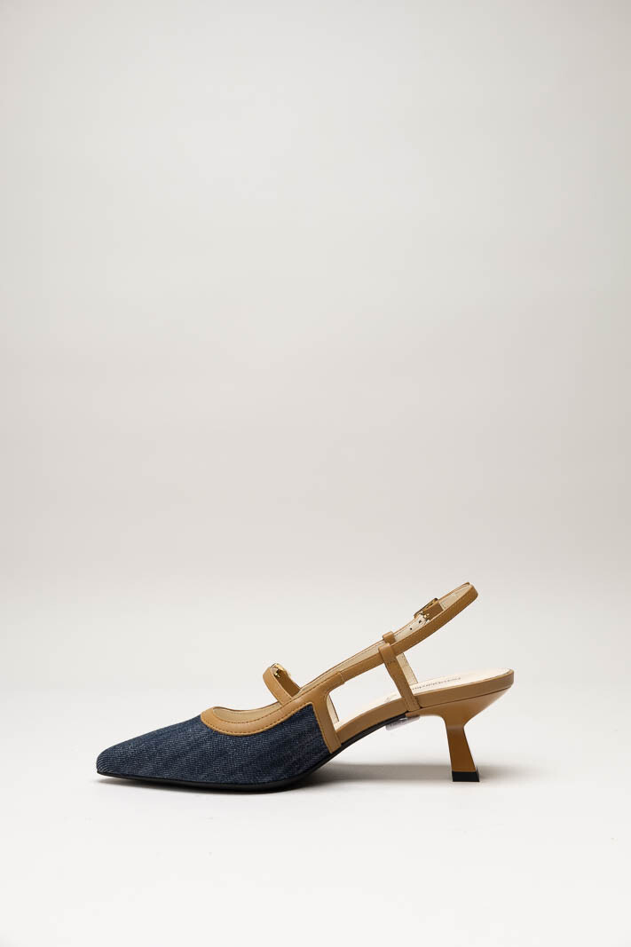 Donkerblauw Pump image