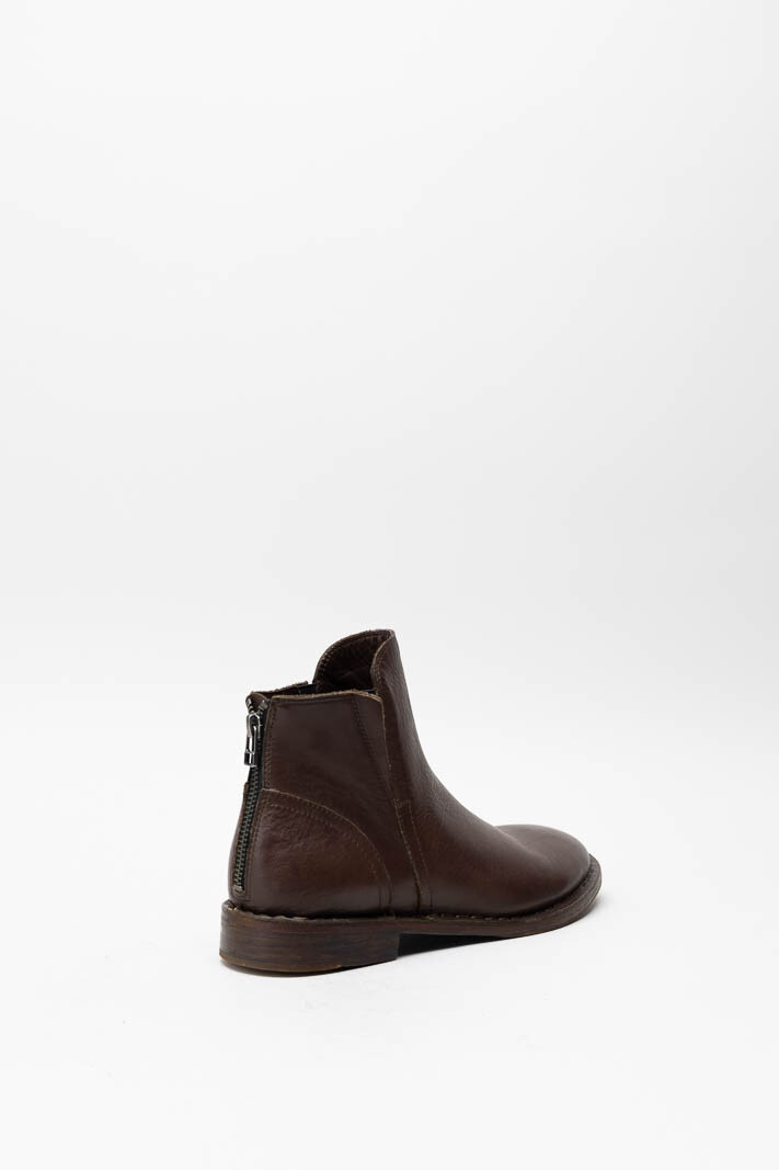 Donkerbruin Enkellaars plat image