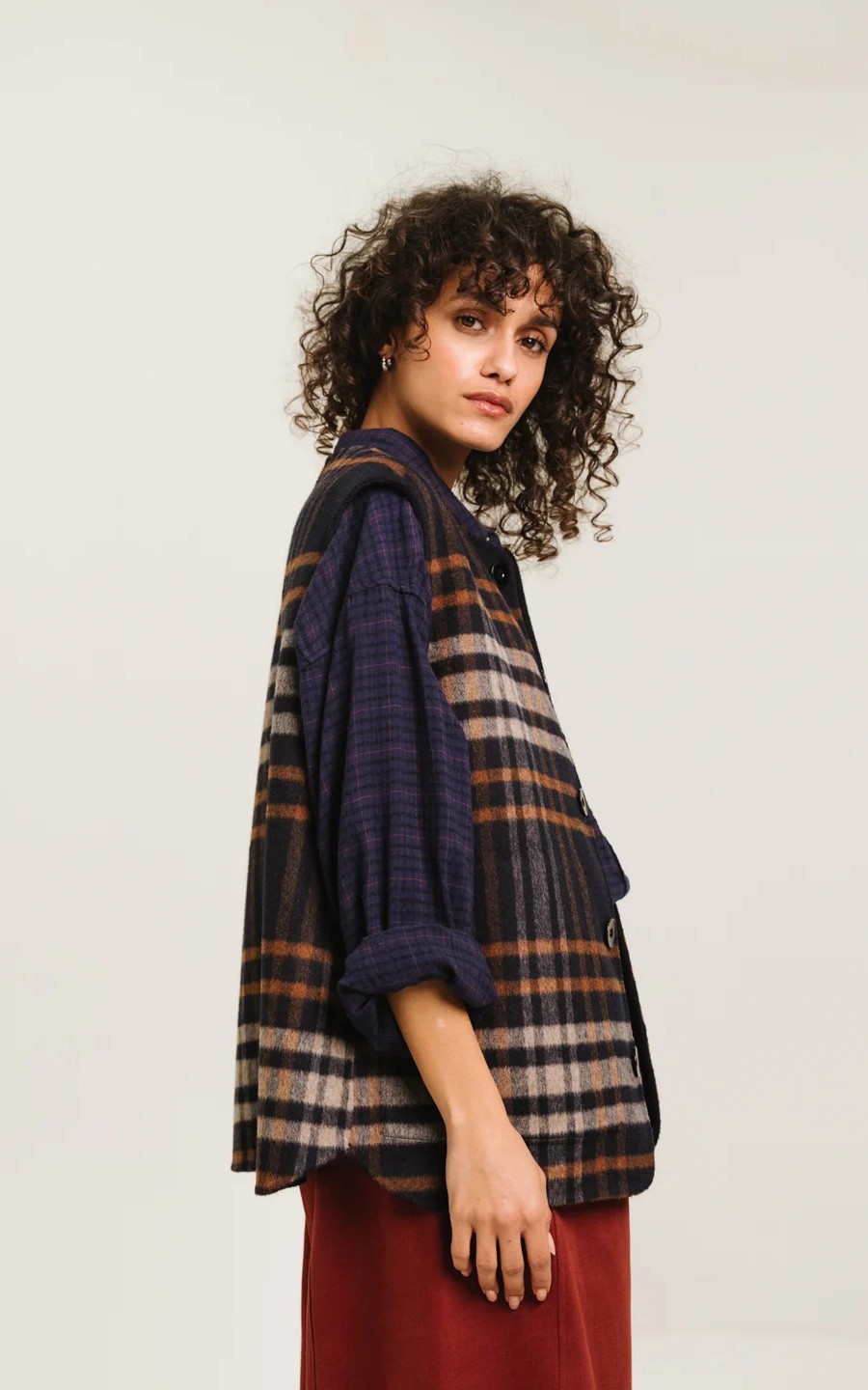 Blauw Vest mouwloos image