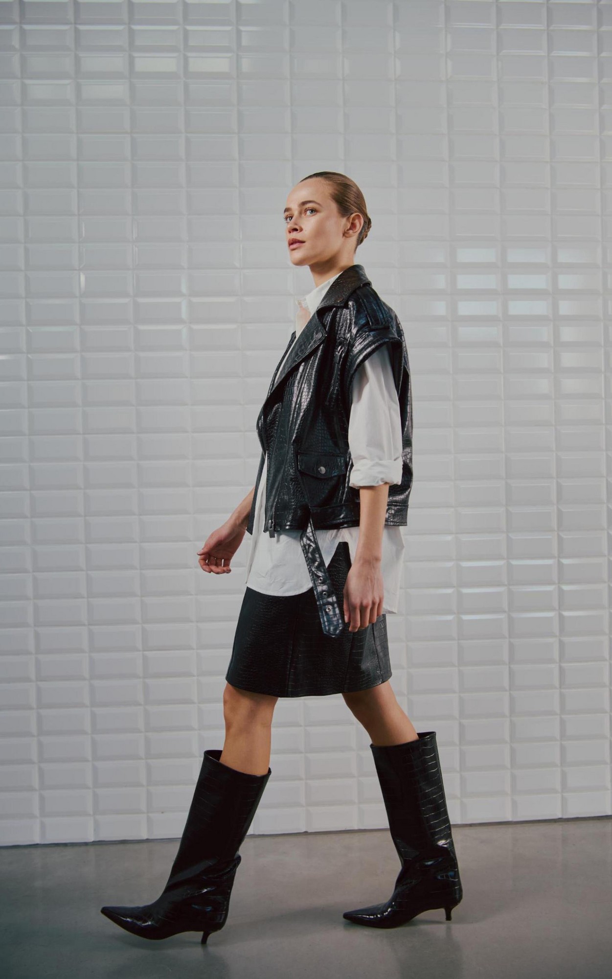 Zwart Vest mouwloos image