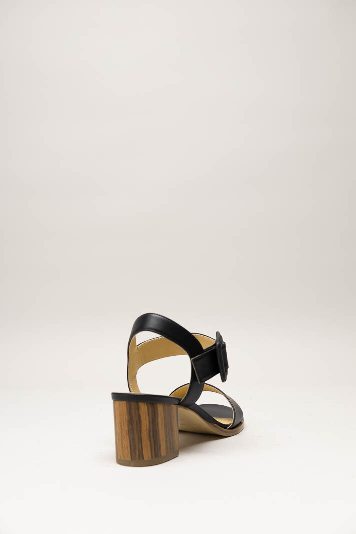 Zwart Sandaal hak image