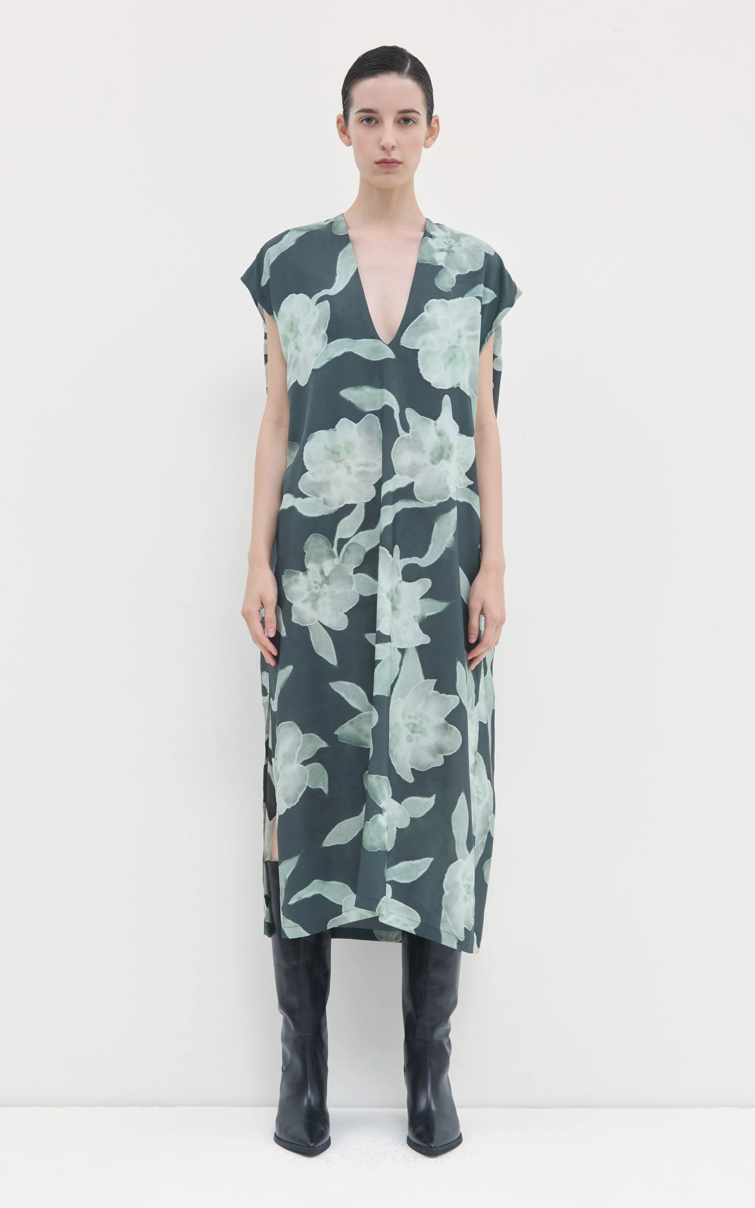 Multi groen Jurk