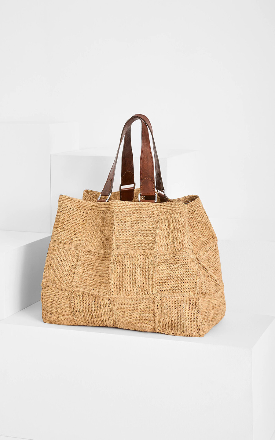 Lichtbeige Handtas