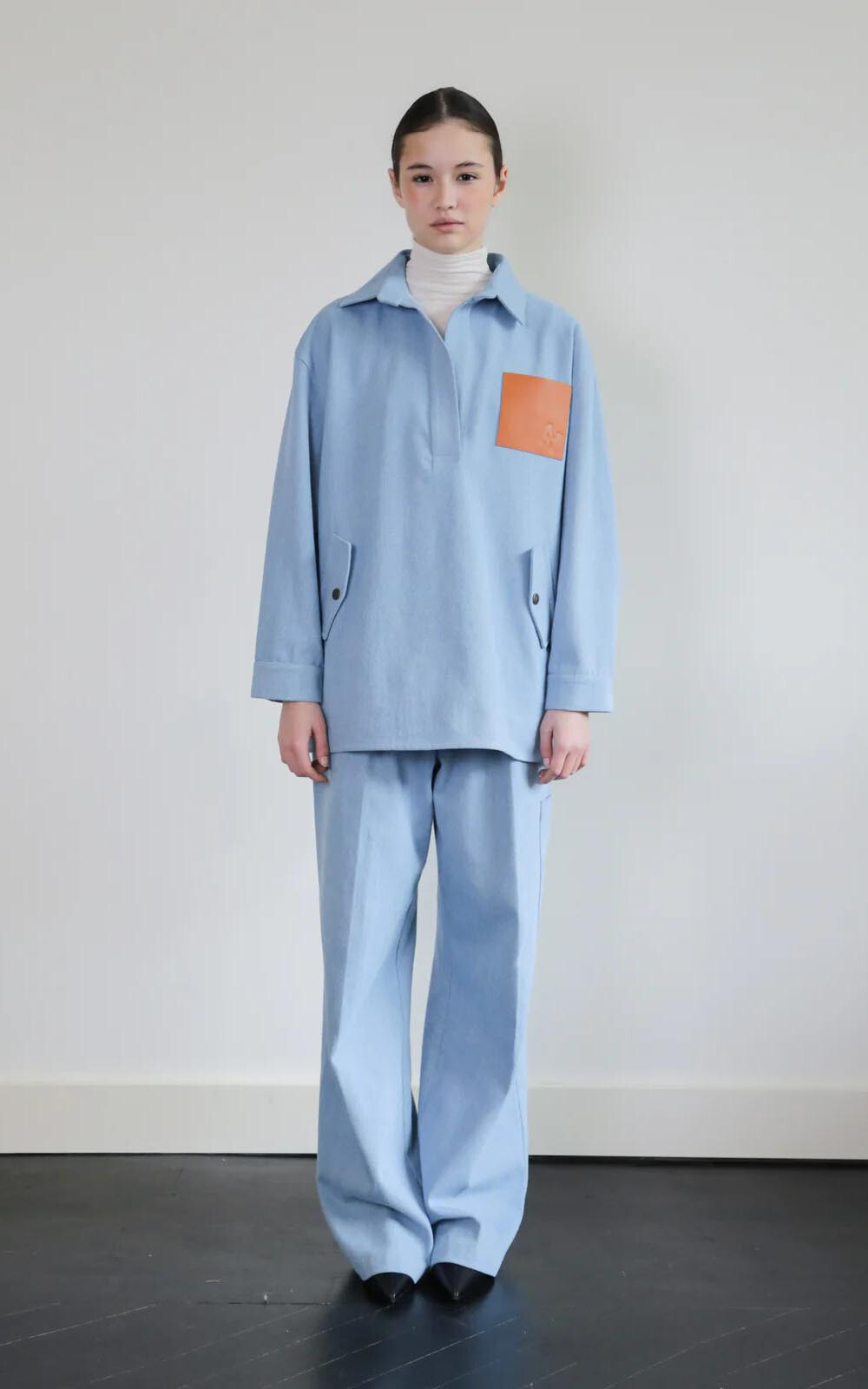 Lichtblauw Blouse