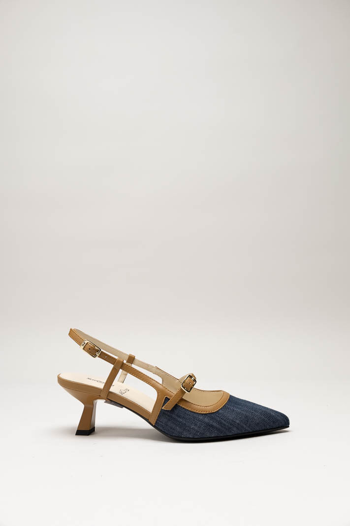 Donkerblauw Pump