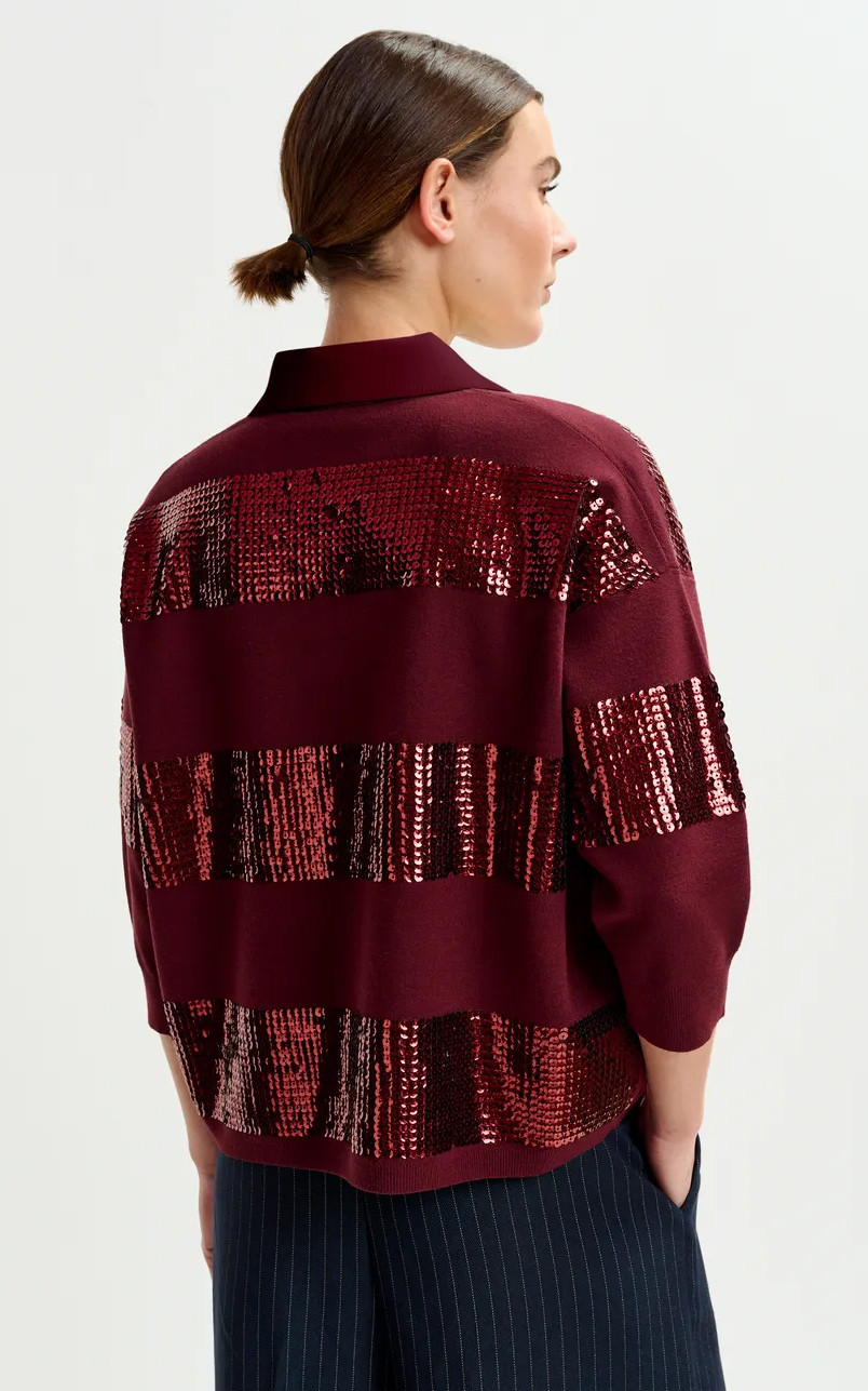 Bordeaux Cardigan