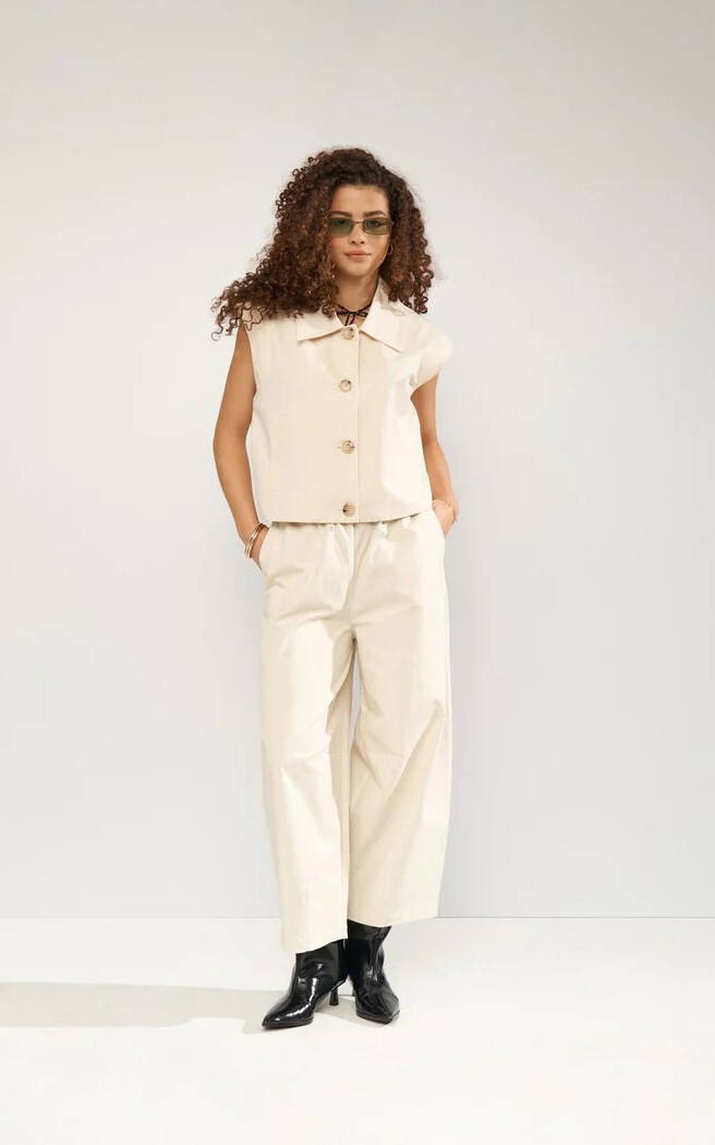 Beige Vest mouwloos image