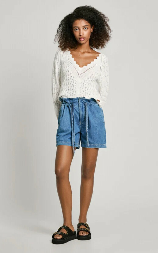 Blauw Short