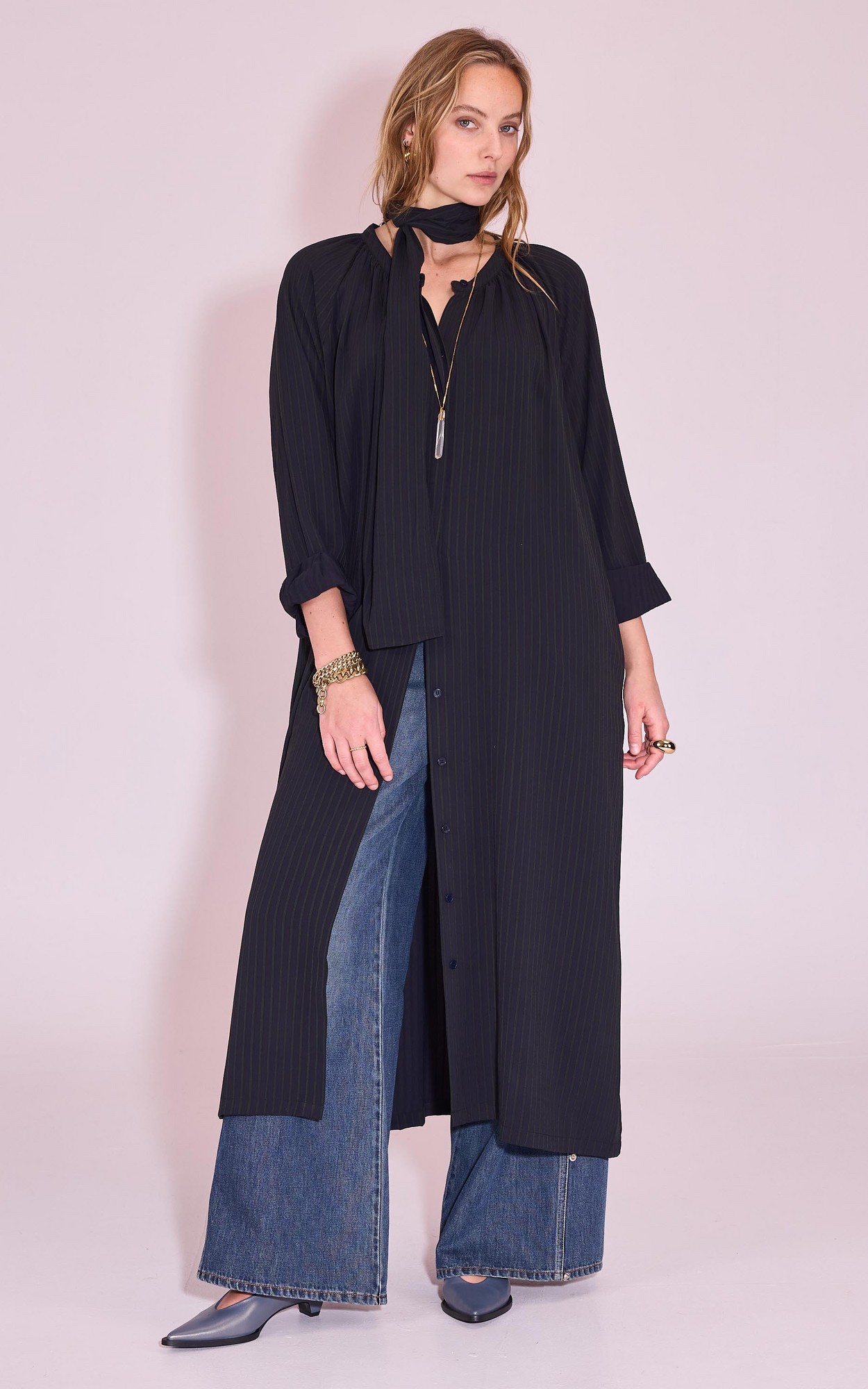 Donkerblauw Jurk