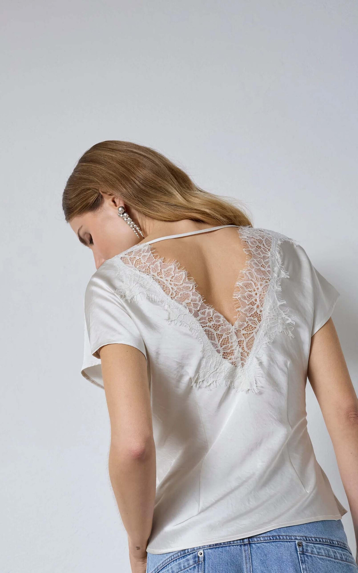 Ecru T-shirt/top