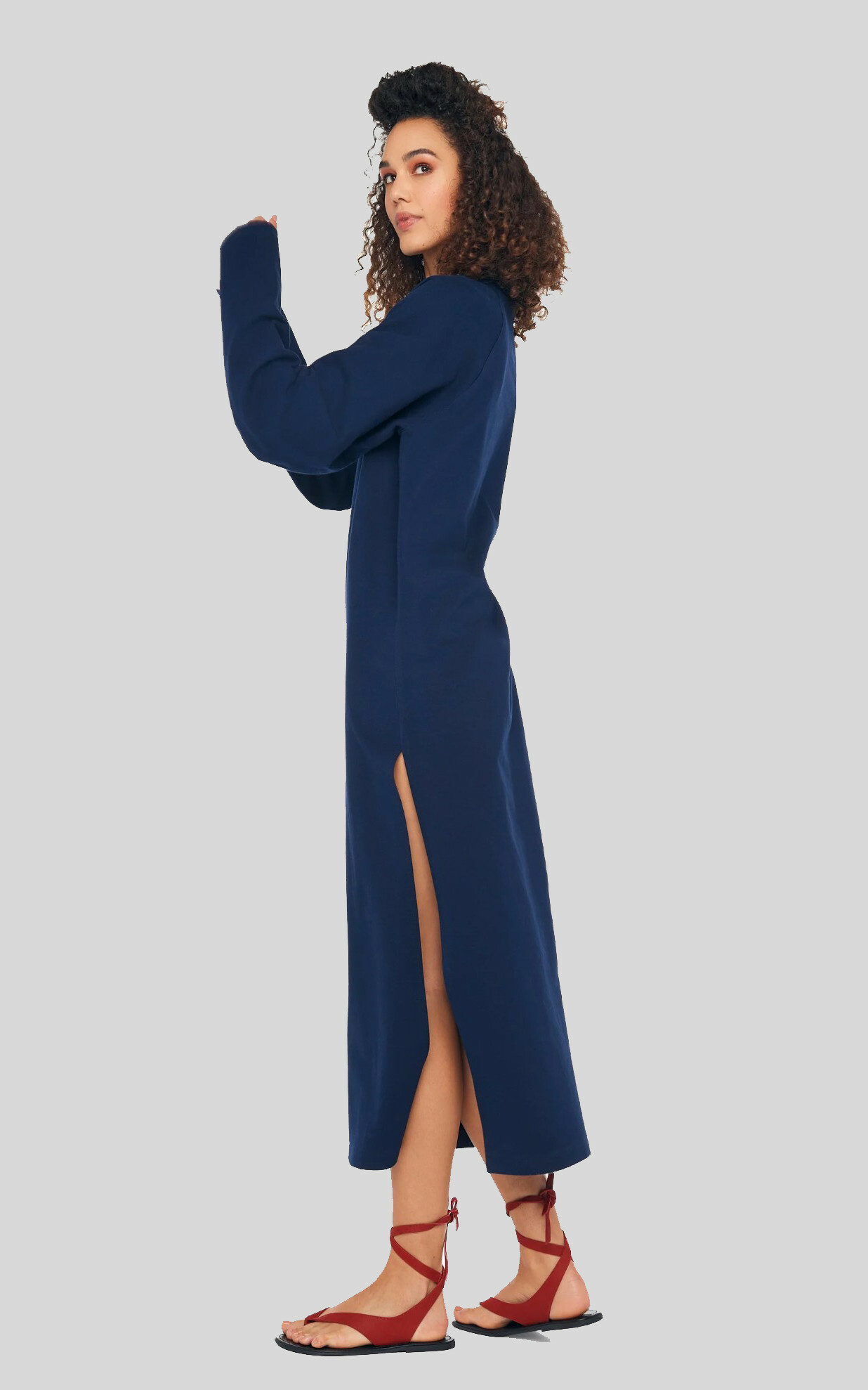 zoom in on Donkerblauw Jurk image Donkerblauw Jurk image