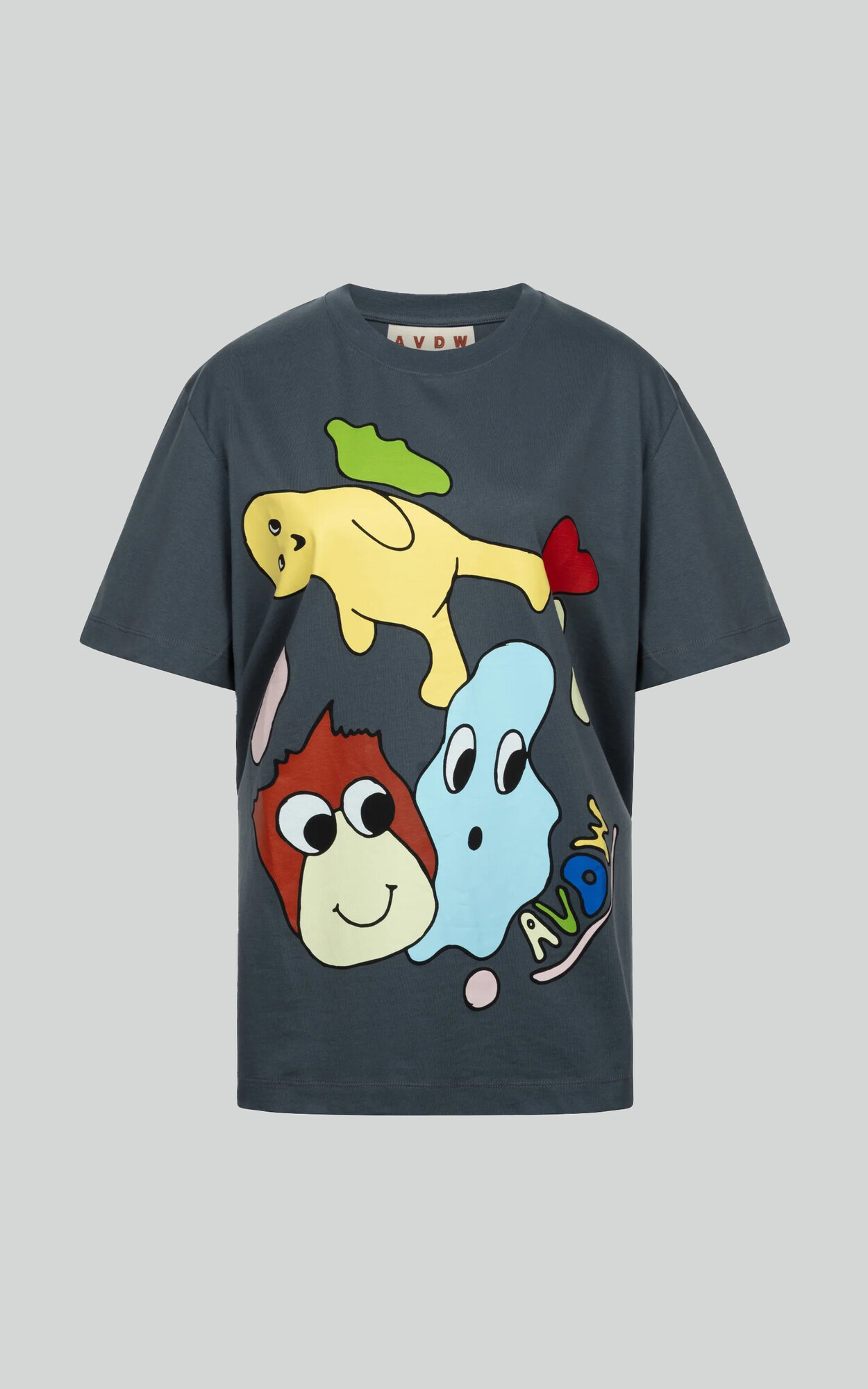 Donkergrijs T-shirt/top
