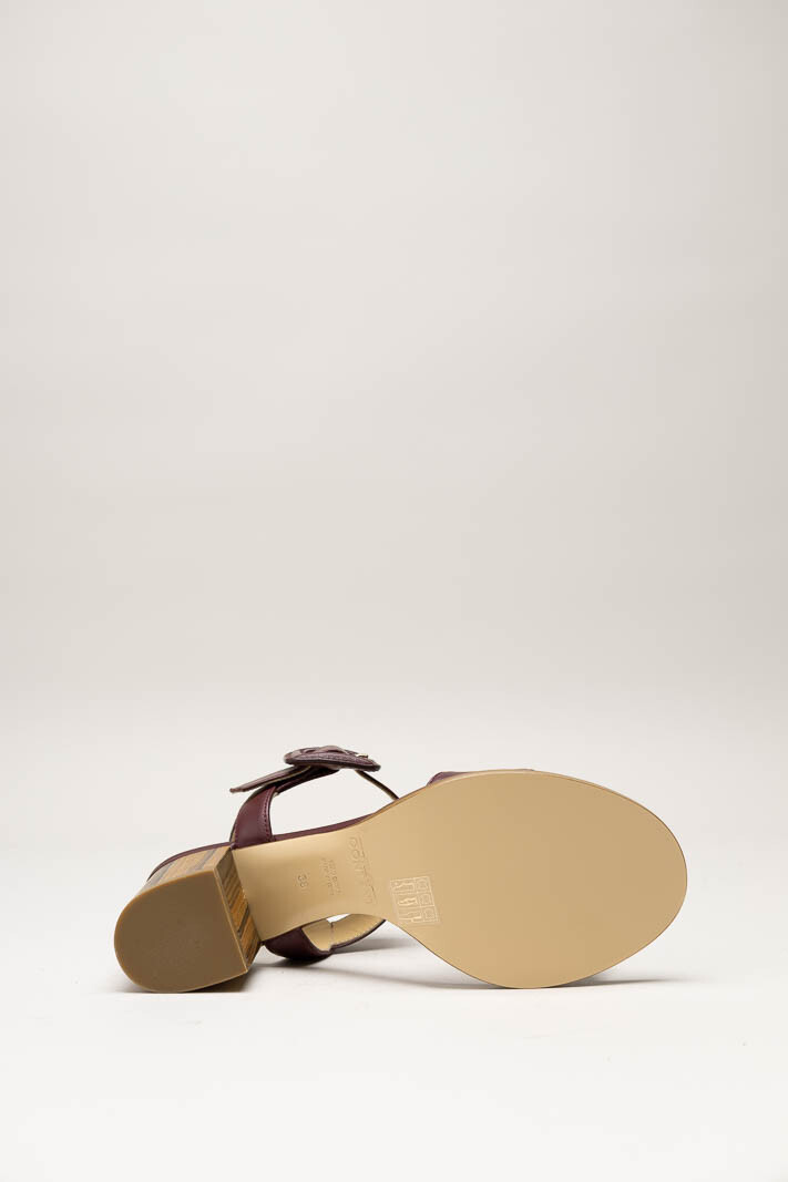 Bordeaux Sandaal hak image