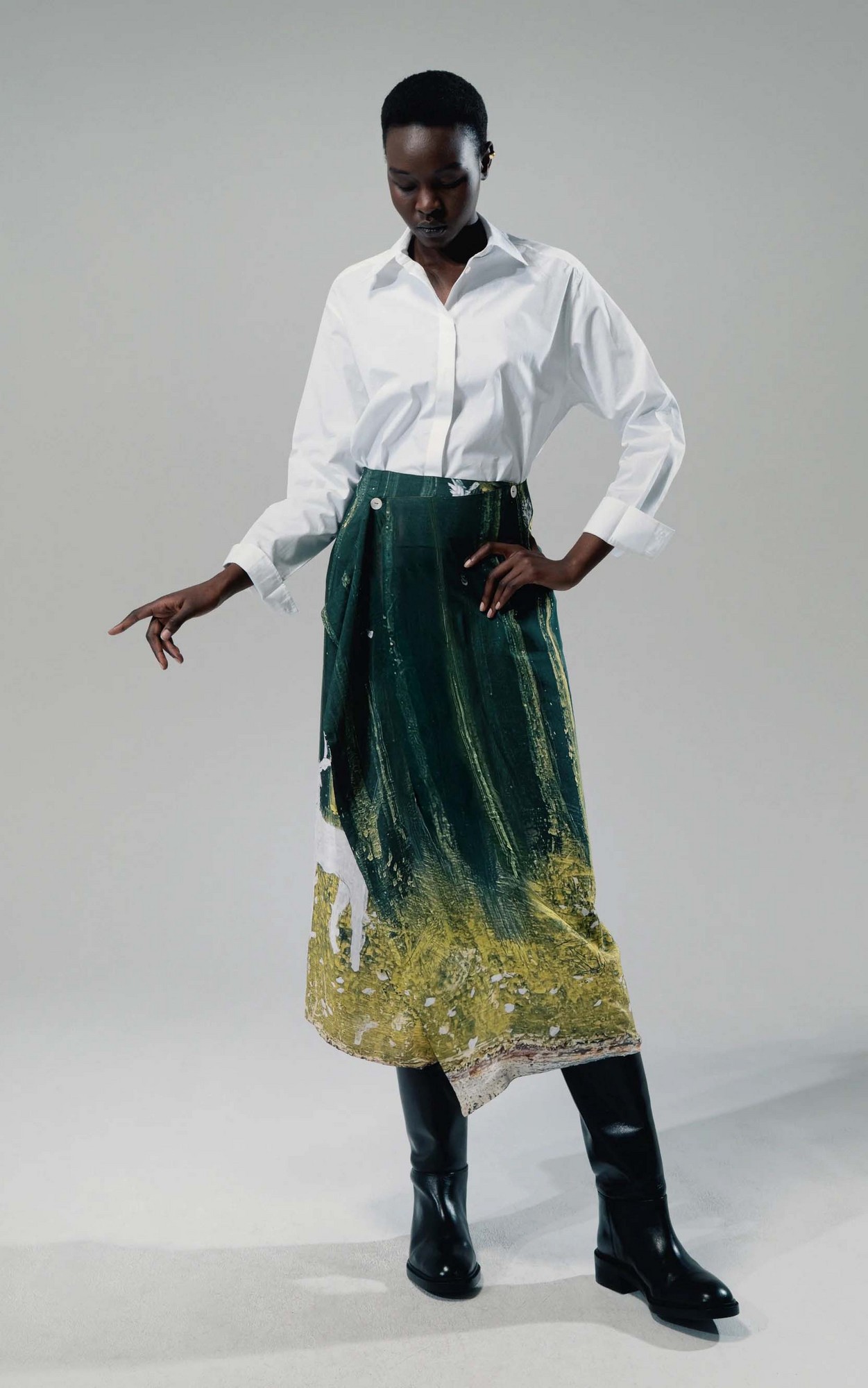 Multi groen Rok