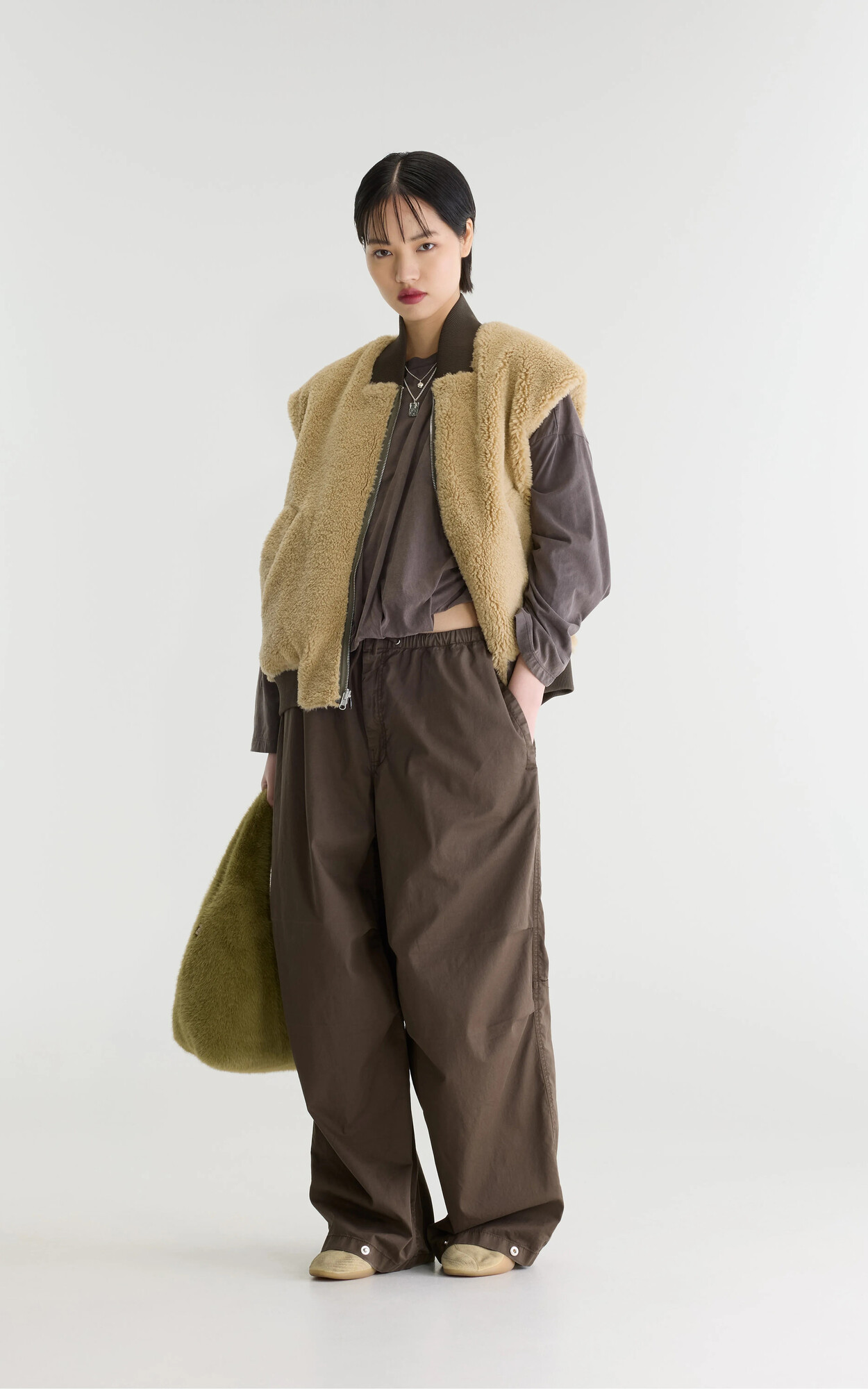 Bruin Vest mouwloos image