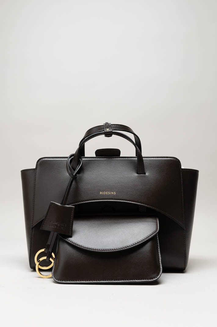 Donkerbruin Handtas image