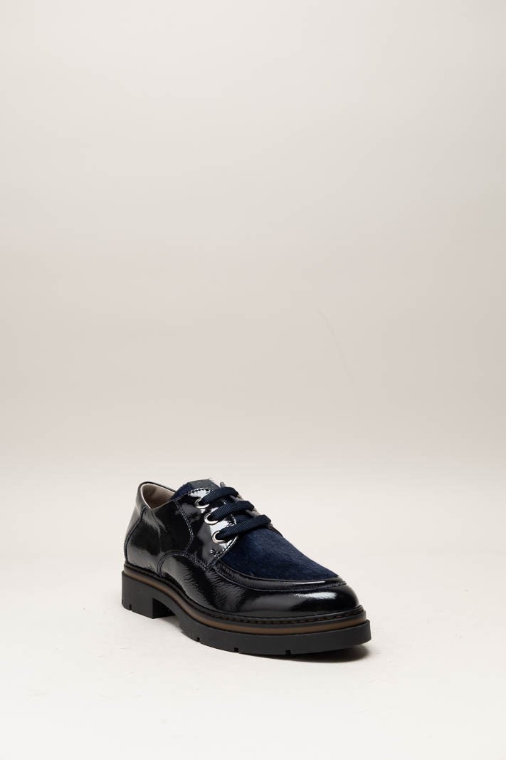 Donkerblauw Veterschoen