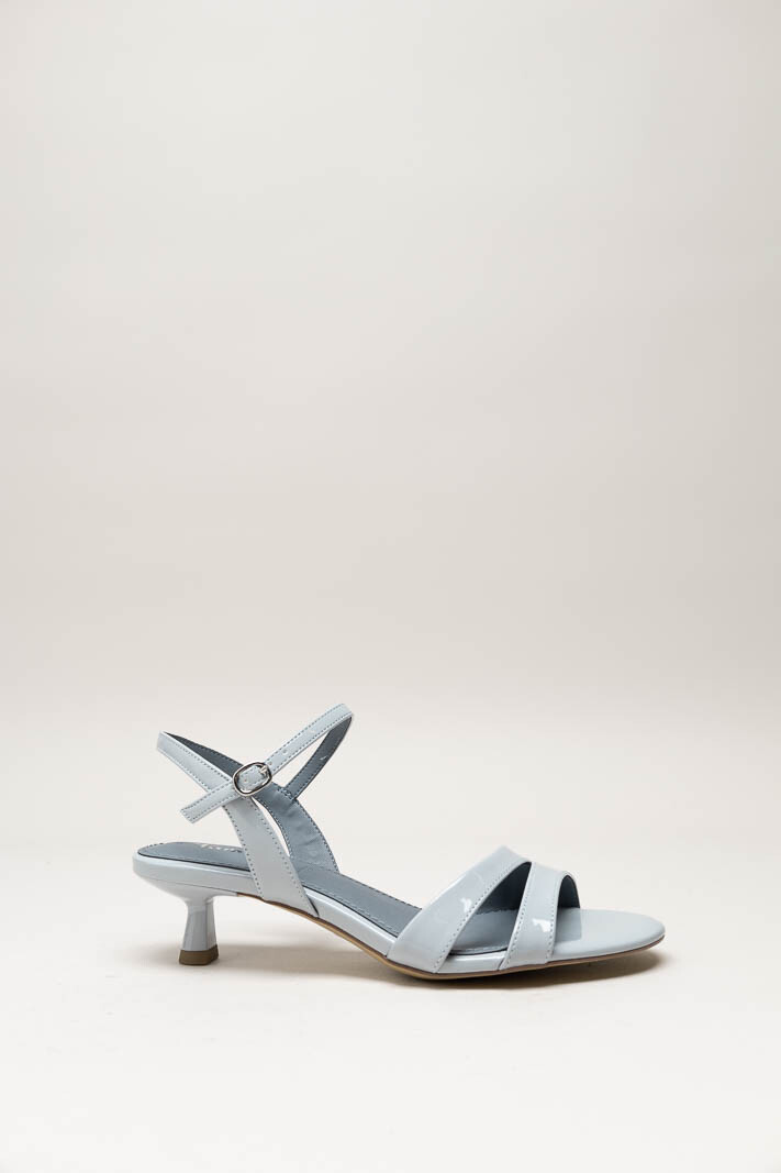 Lichtblauw Sandaal hak
