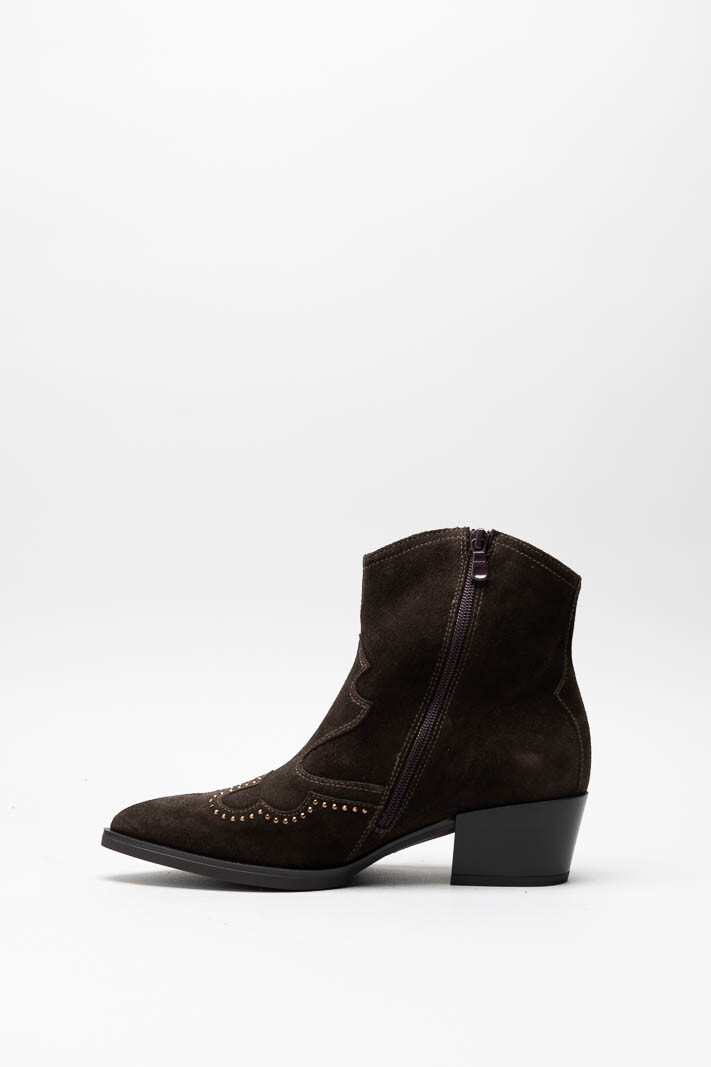 Donkerbruin Enkellaars hak image