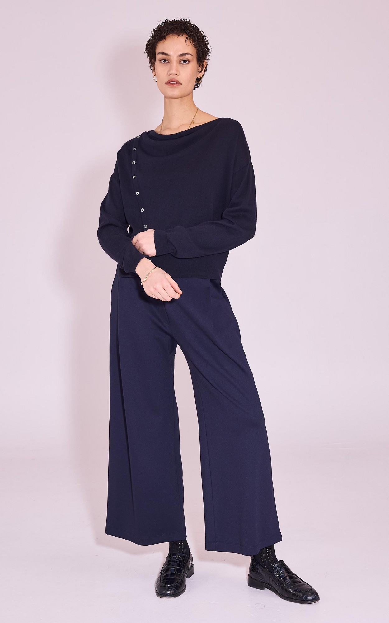 Donkerblauw Trui image