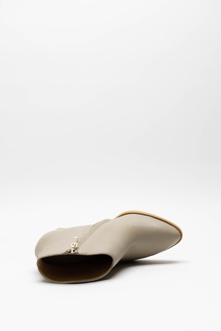 Beige Enkellaars hak image