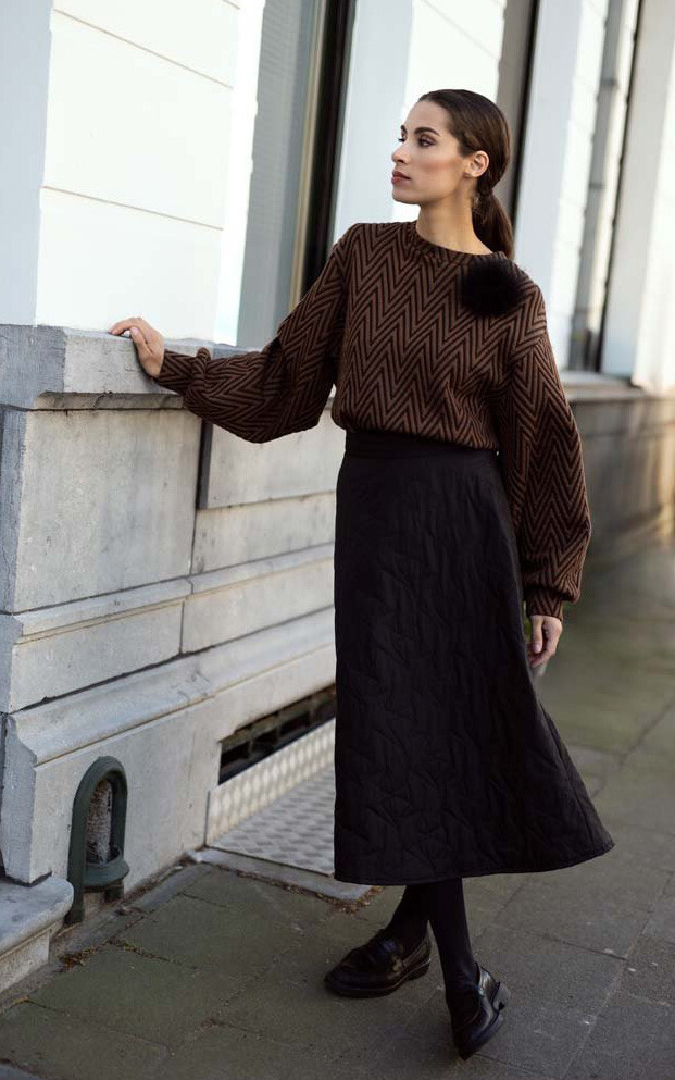 Cognac Sweater/trui