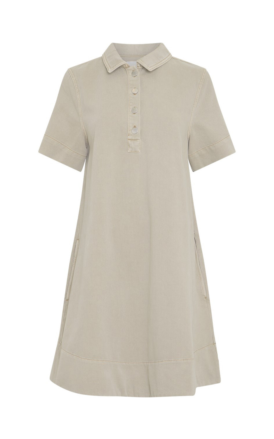 Beige Jurk