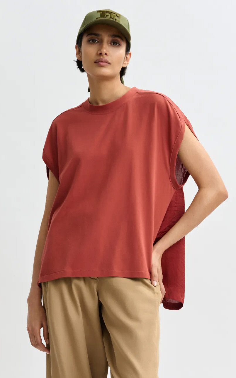 Roestbruin T-shirt/top