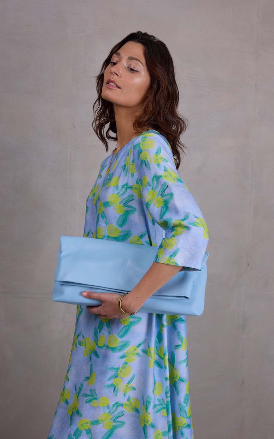 Lichtblauw Clutch