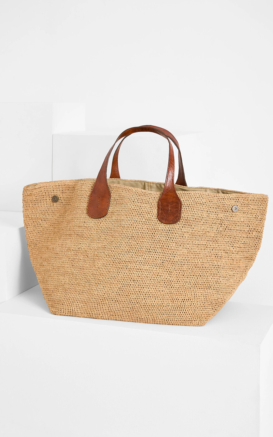 Lichtbeige Handtas