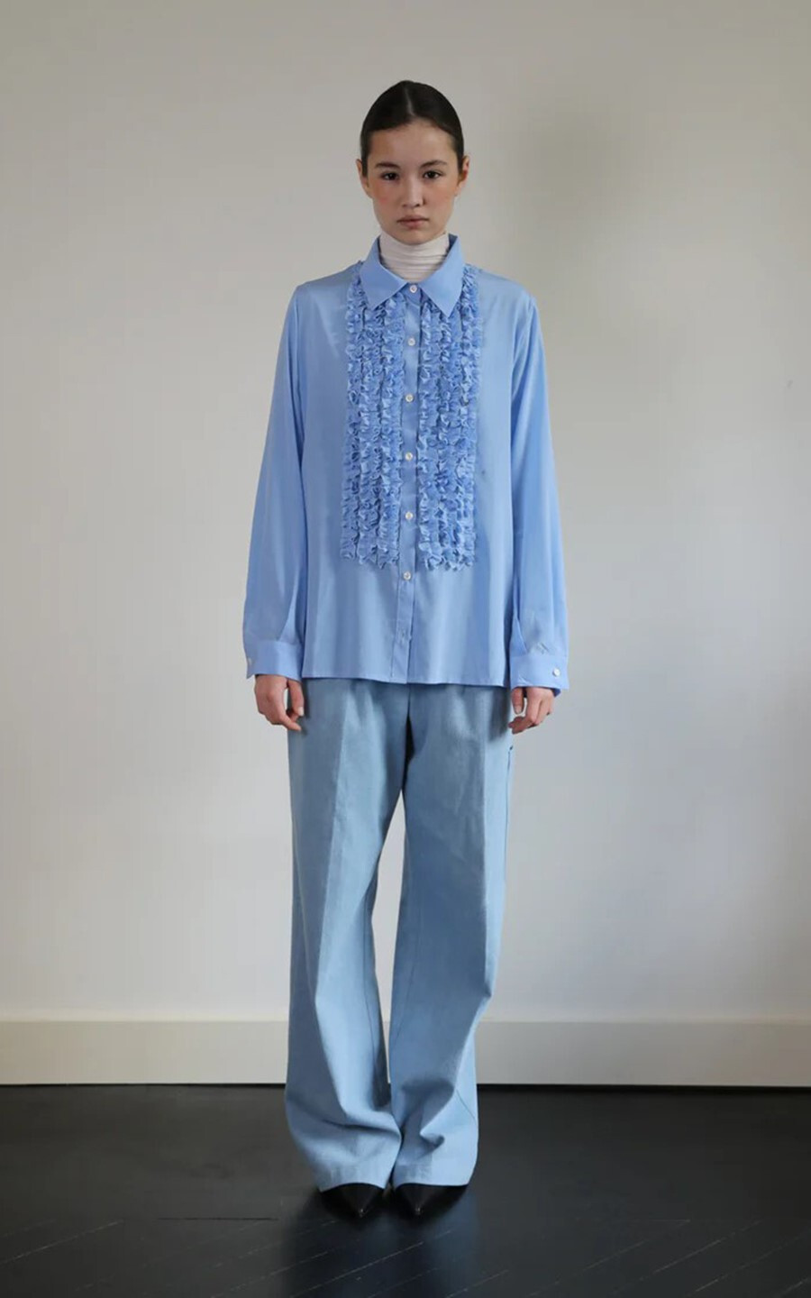 Lichtblauw Blouse