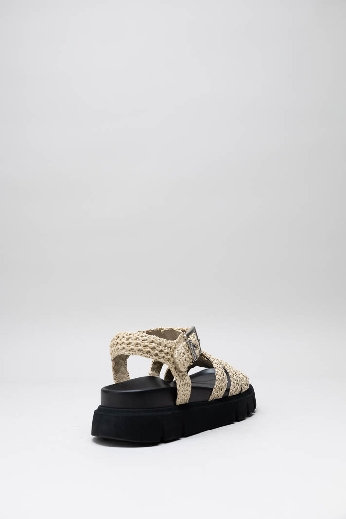 Beige Sandaal plat image