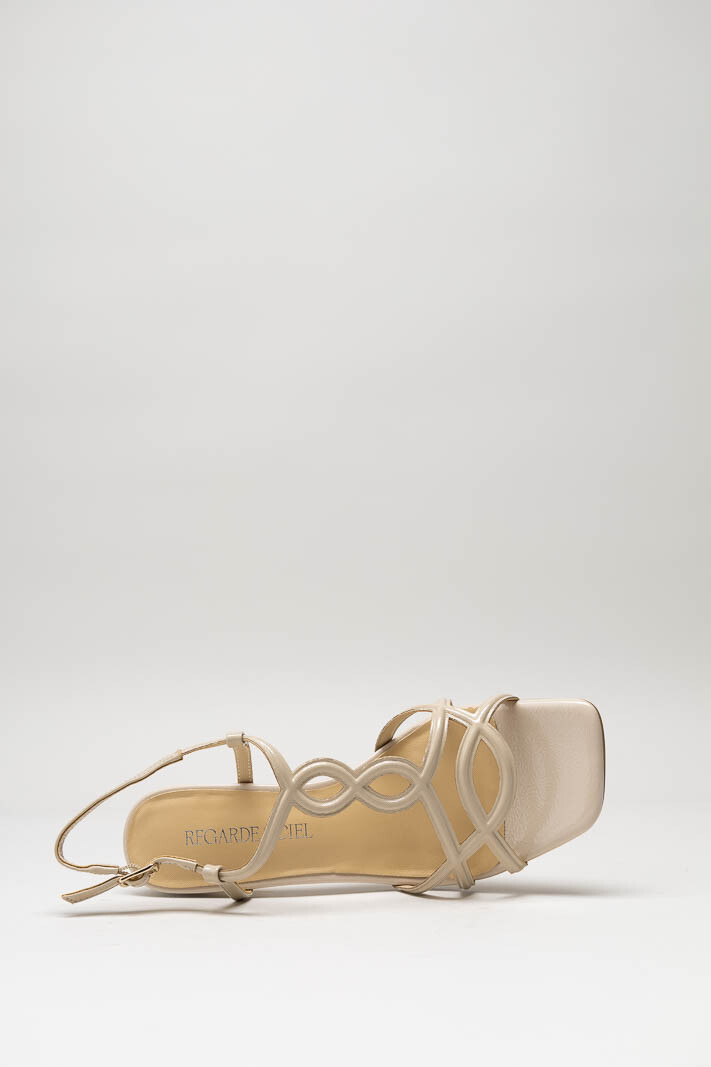 Beige Sandaal hak image