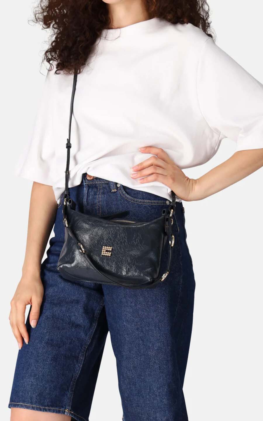 Donkerblauw Schoudertas image