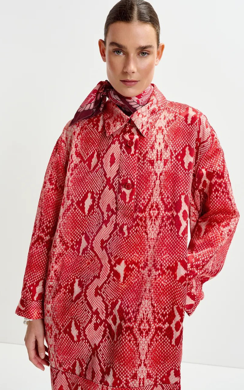 Rood Jurk image