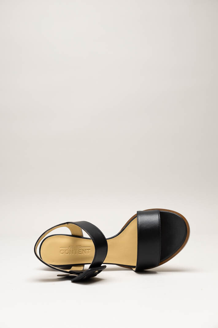 Zwart Sandaal hak image