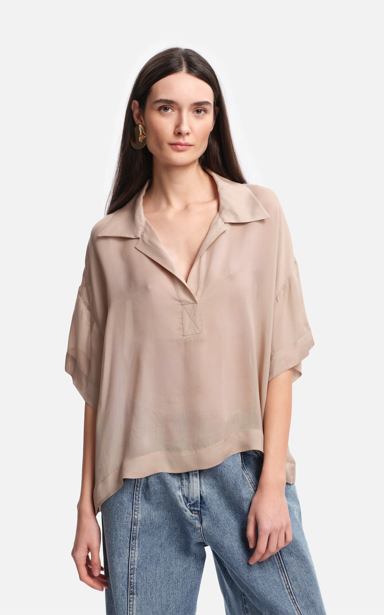 Taupe Blouse
