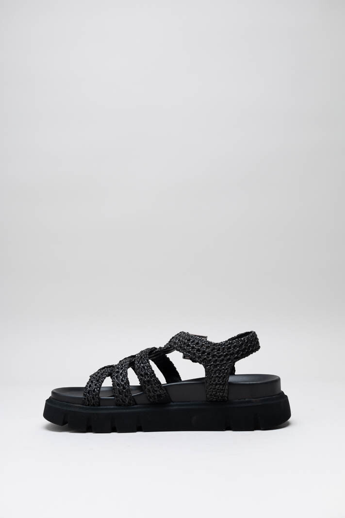 Zwart Sandaal plat image