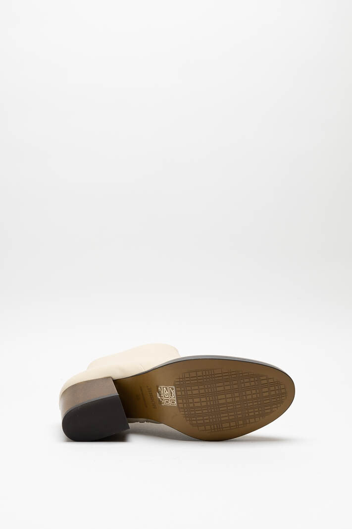 Lichtbeige Enkellaars hak image