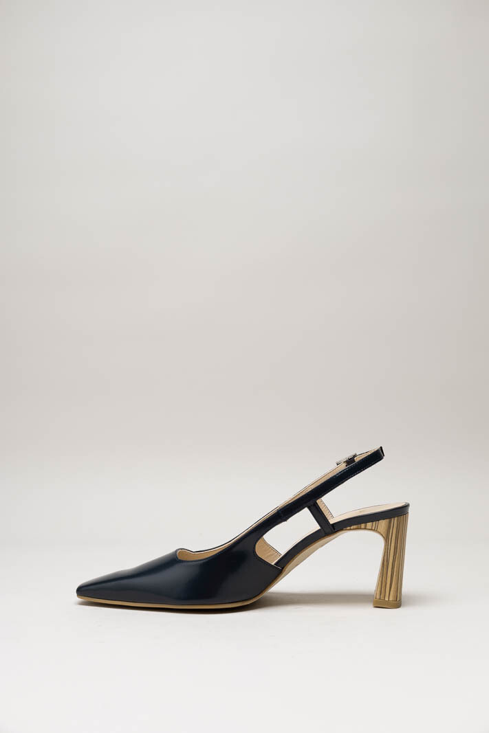 Donkerblauw Pump image