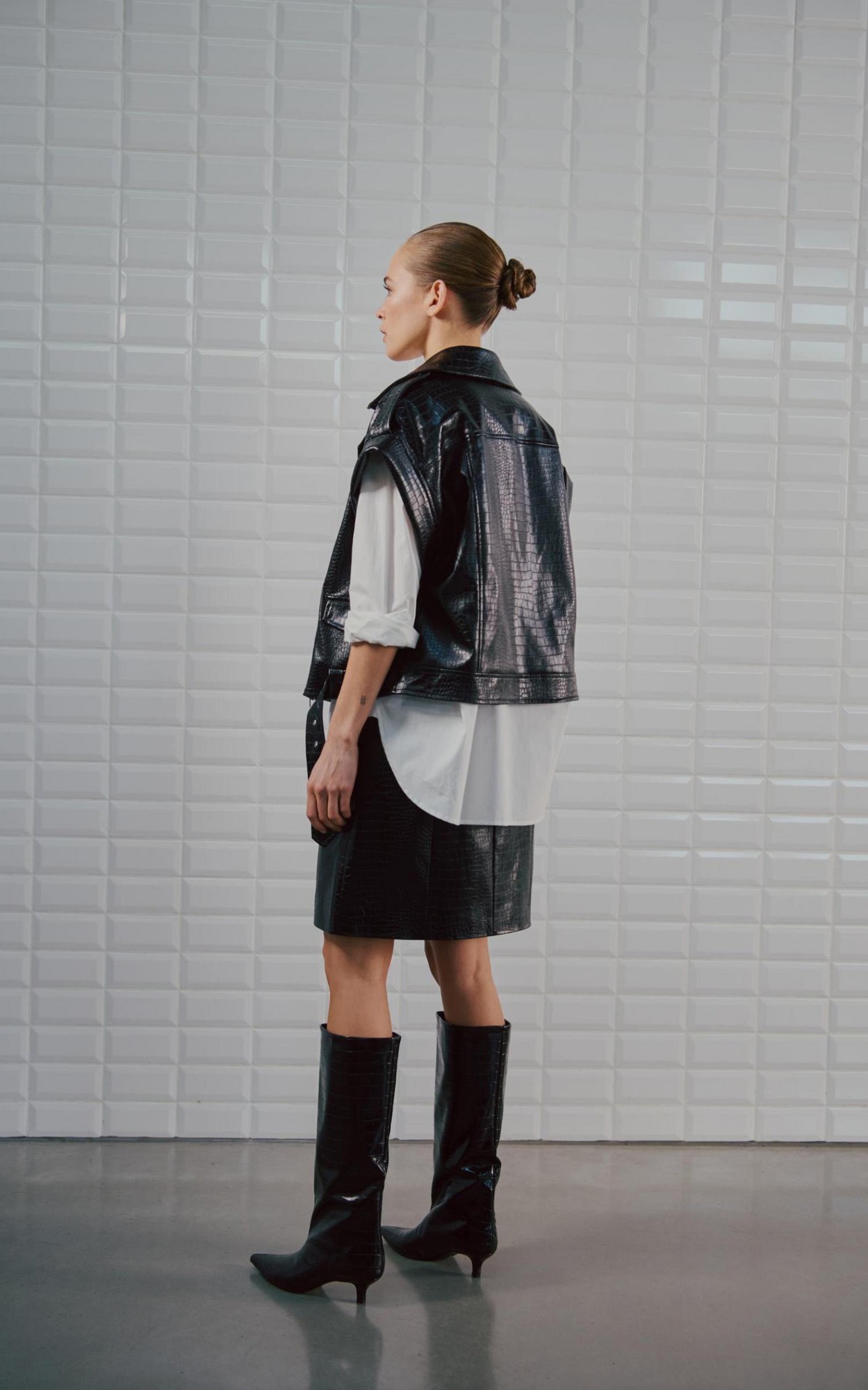 Zwart Vest mouwloos