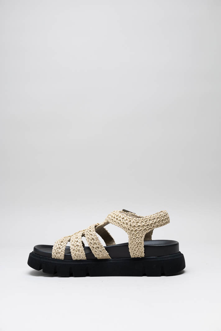 Beige Sandaal plat image