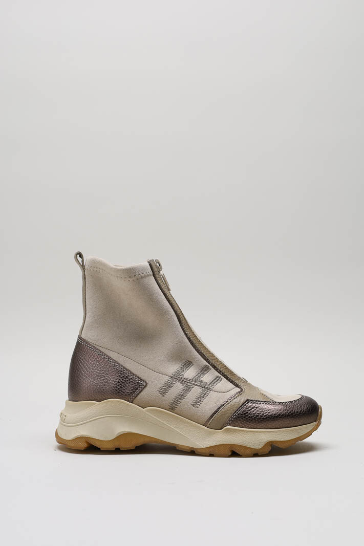 Taupe Enkellaars plat