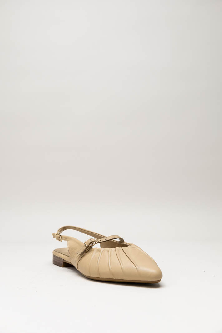 Donkerbeige Ballerina